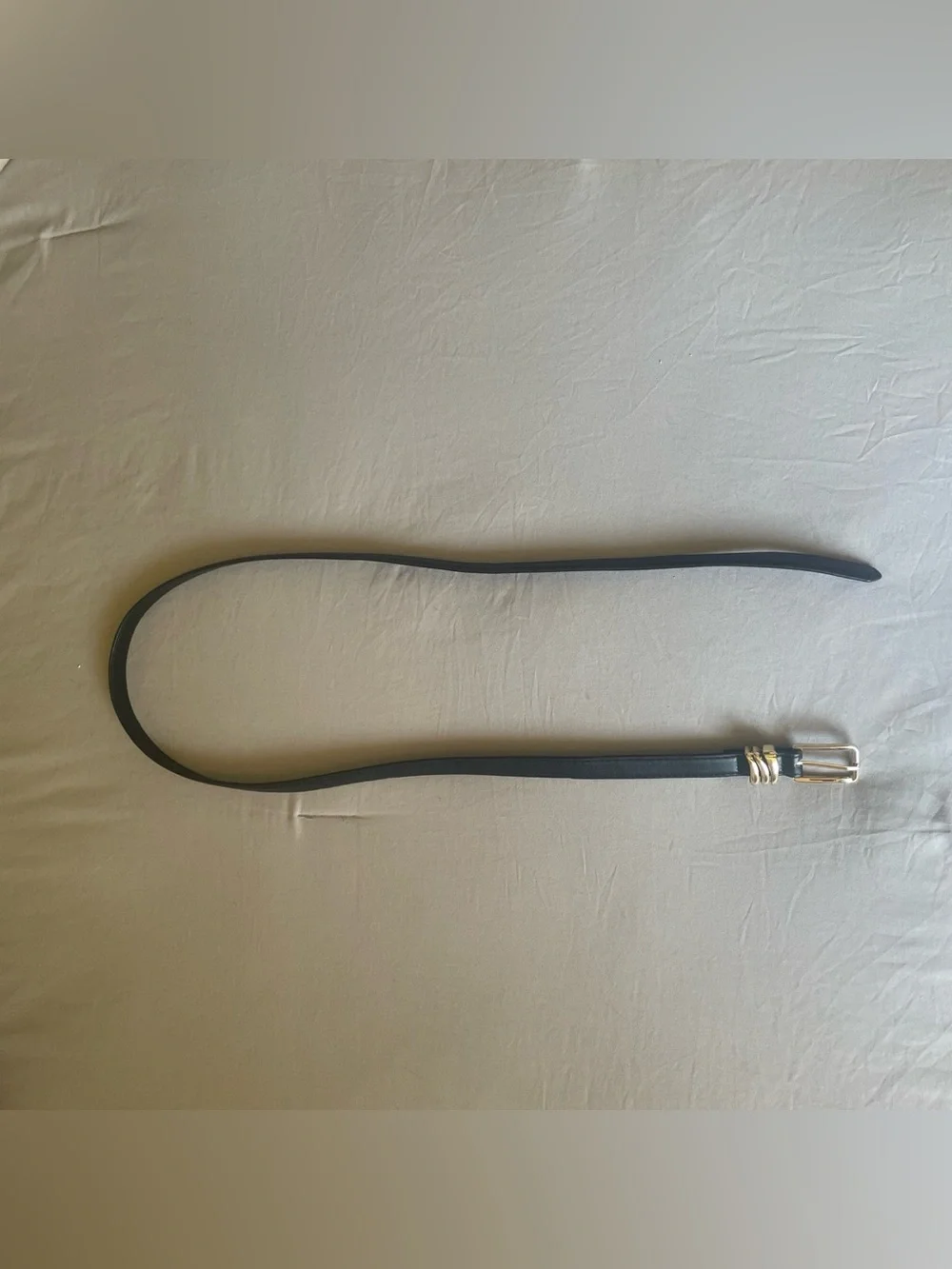Cute Simple Black Leather Belt